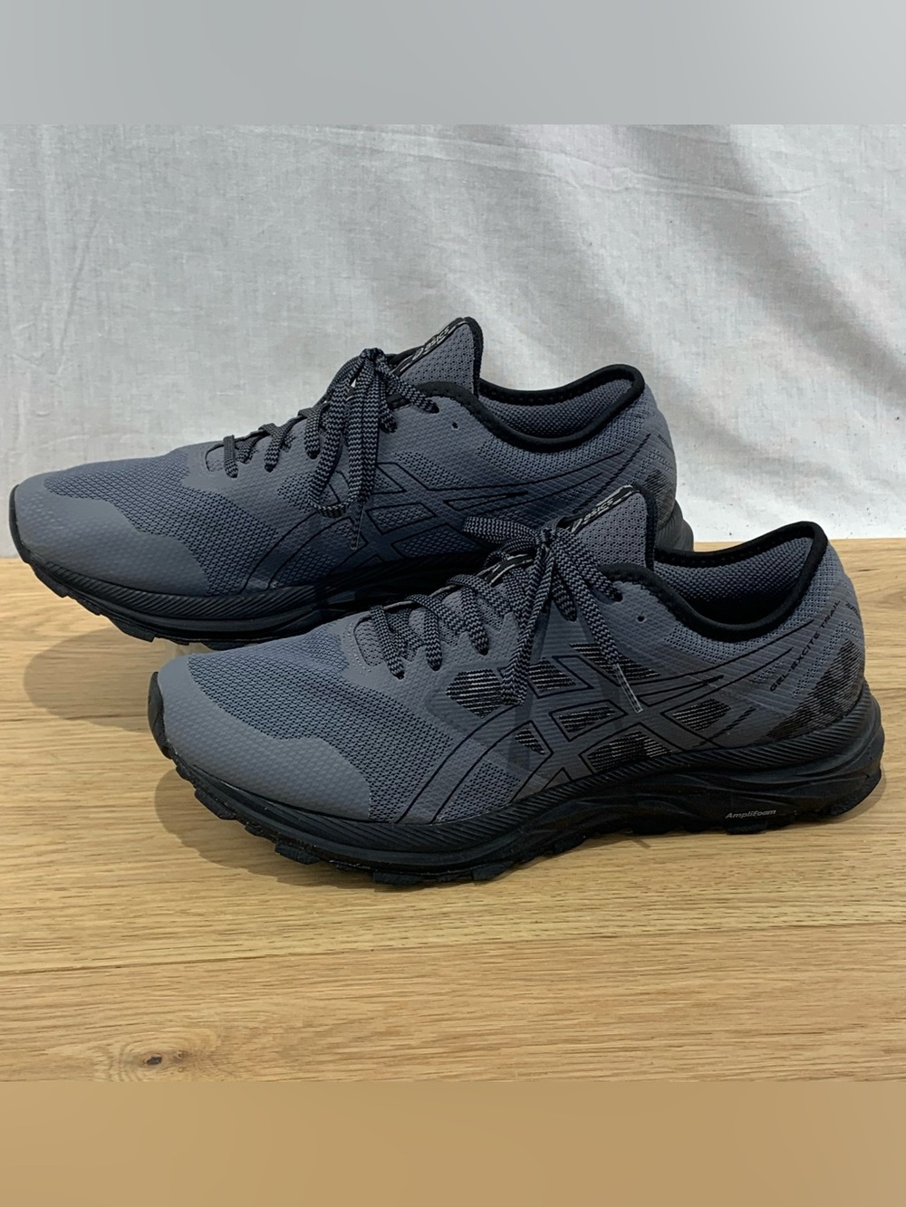 ASICS Gel-Excite Trail Metropolis Black Grey Running Shoes Men's Size 11